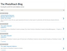 Tablet Screenshot of blog.photopeach.com